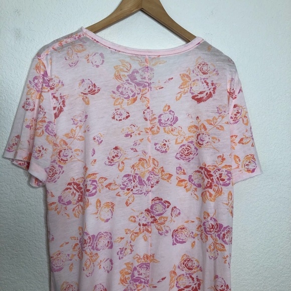 Free People Soft Relaxed Floral Tee - Picture 6 of 7